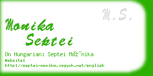 monika septei business card